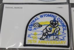 12 Mixed Central Wyoming BSA Patches