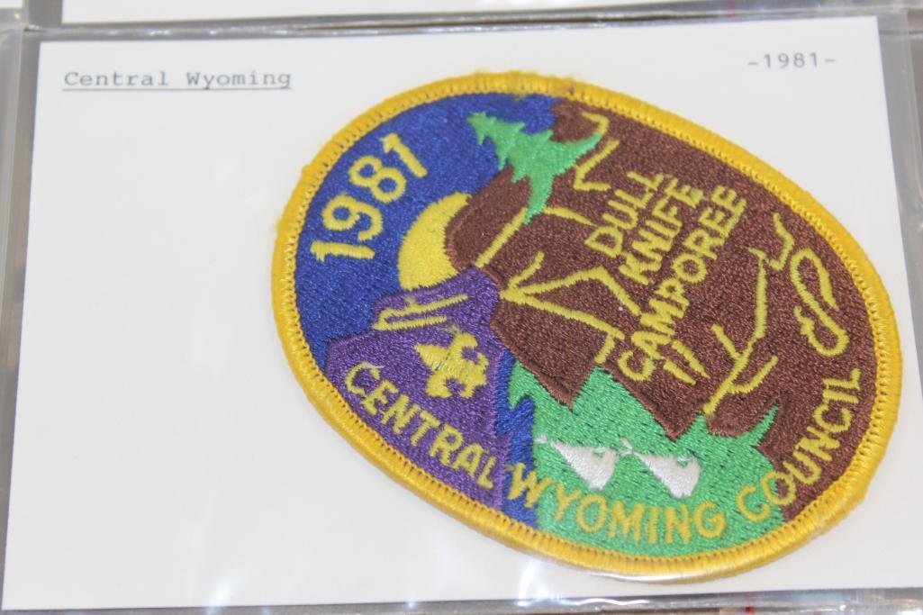 12 Mixed Central Wyoming BSA Patches