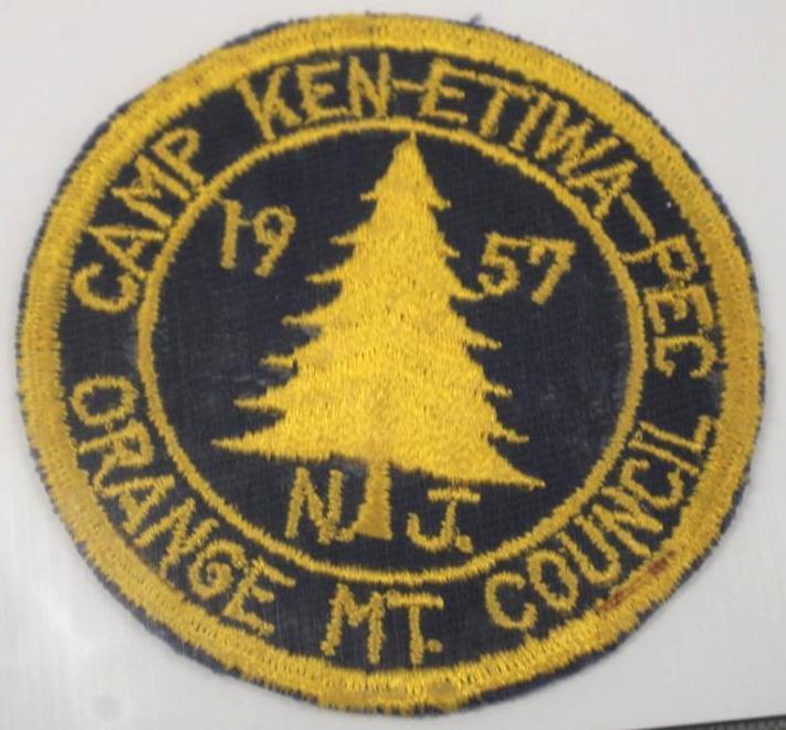 1954, 1957, and 1960 Camp Ken-Etiwa-Pec BSA Badges