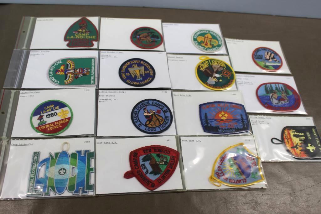 15 Mixed Scouting Camp Patches