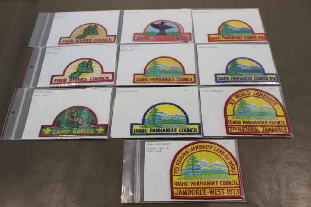 10 BSA Council Patches Including 6 Idaho Panhandle Council