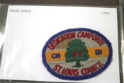 1954 St. Louis Area Camporee Patch and 3 Multi-Part Sets