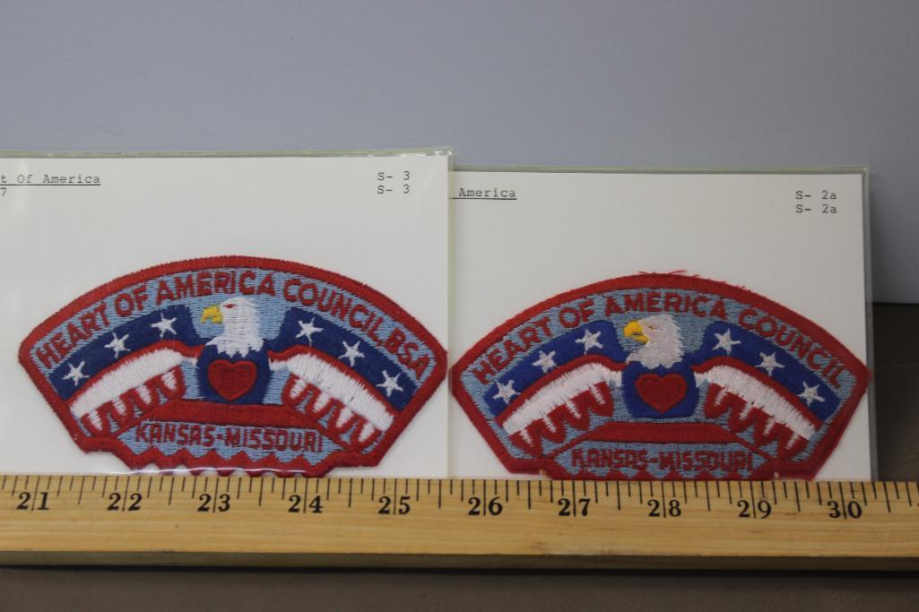 Heart of America and More BSA Council Patches