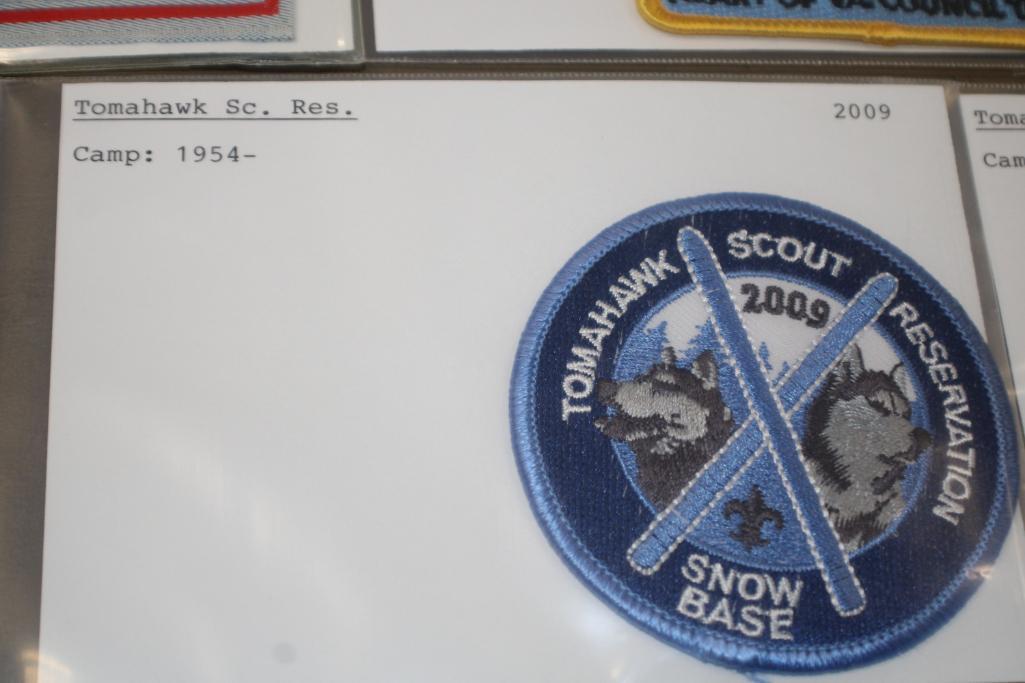 17 BSA "T"-Name Camp Patches from 1950s-2000s