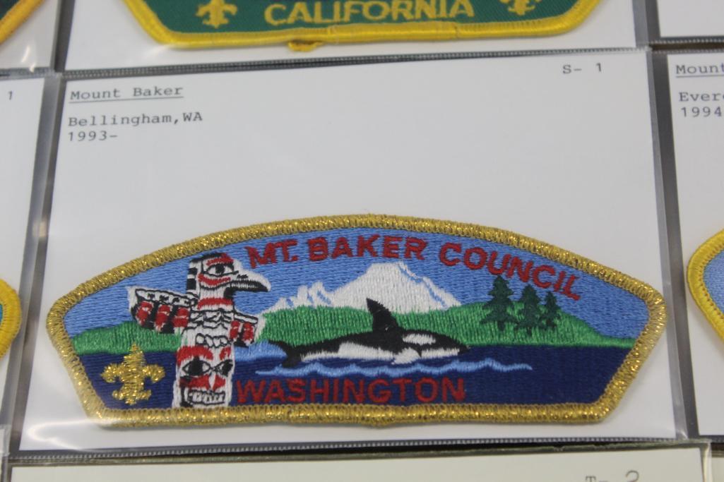 15 Mixed Scout Council Patches for M-Name Councils