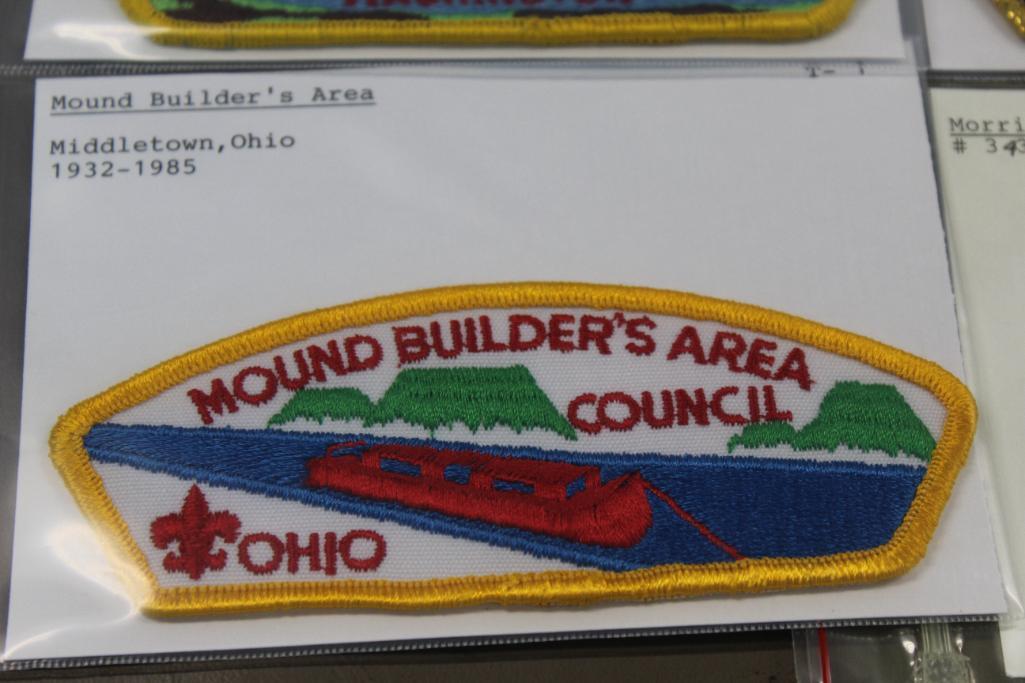 15 Mixed Scout Council Patches for M-Name Councils