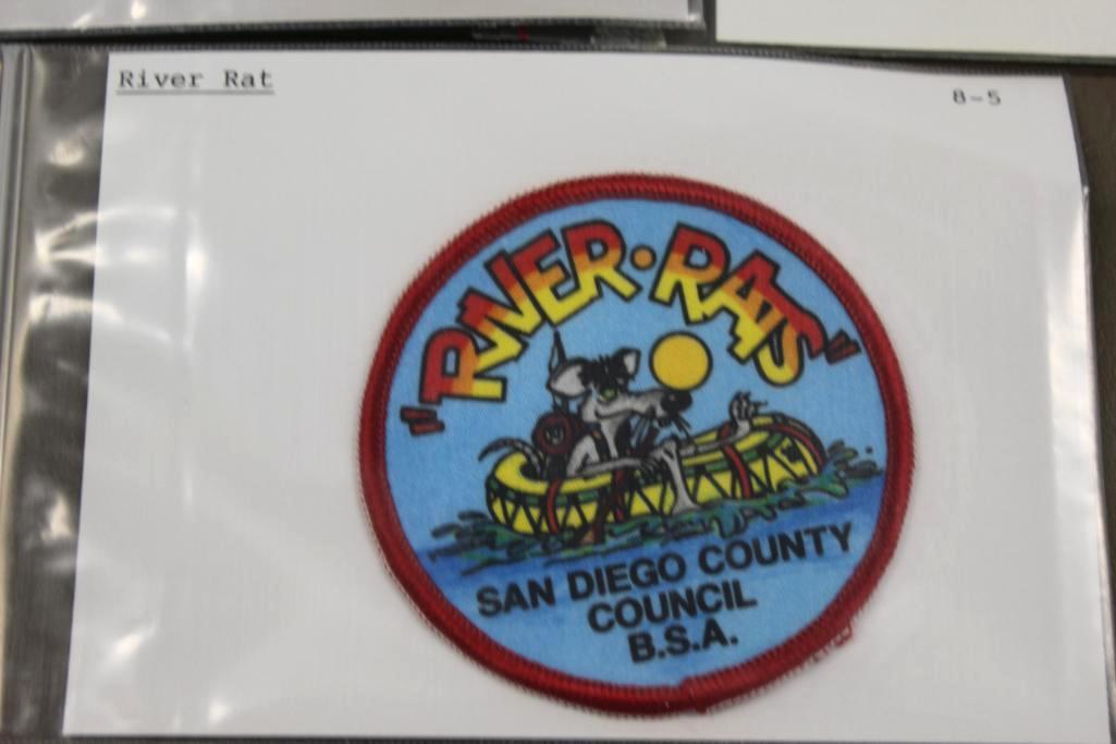 11 BSA San Diego Council and Other River Rats Patches