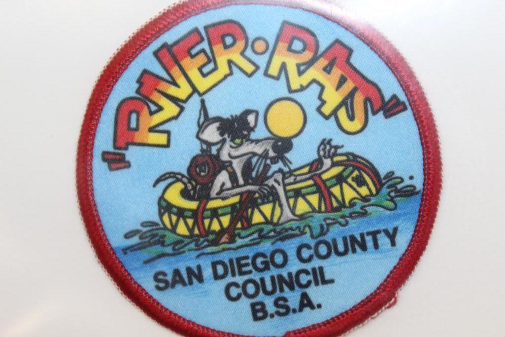 11 BSA San Diego Council and Other River Rats Patches