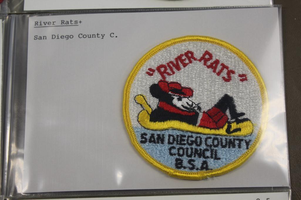 11 BSA San Diego Council and Other River Rats Patches