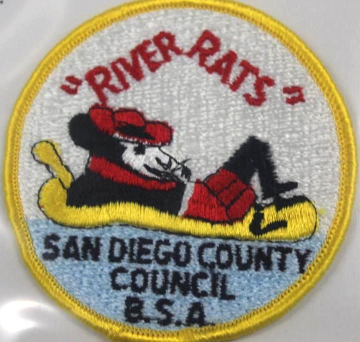 11 BSA San Diego Council and Other River Rats Patches