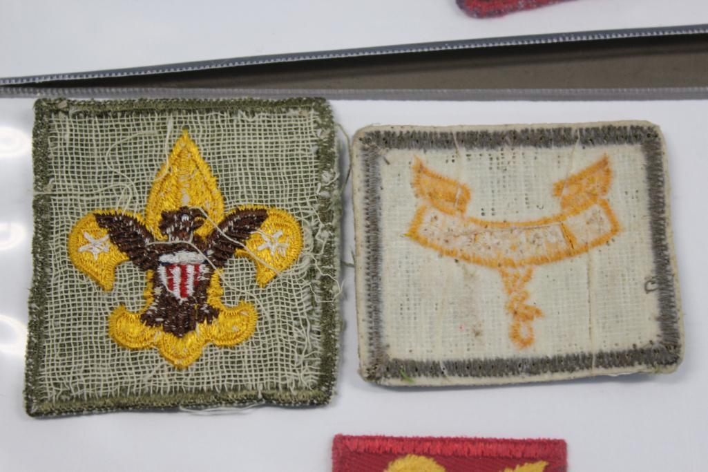 Miscellaneous Early BSA Patches and Pin