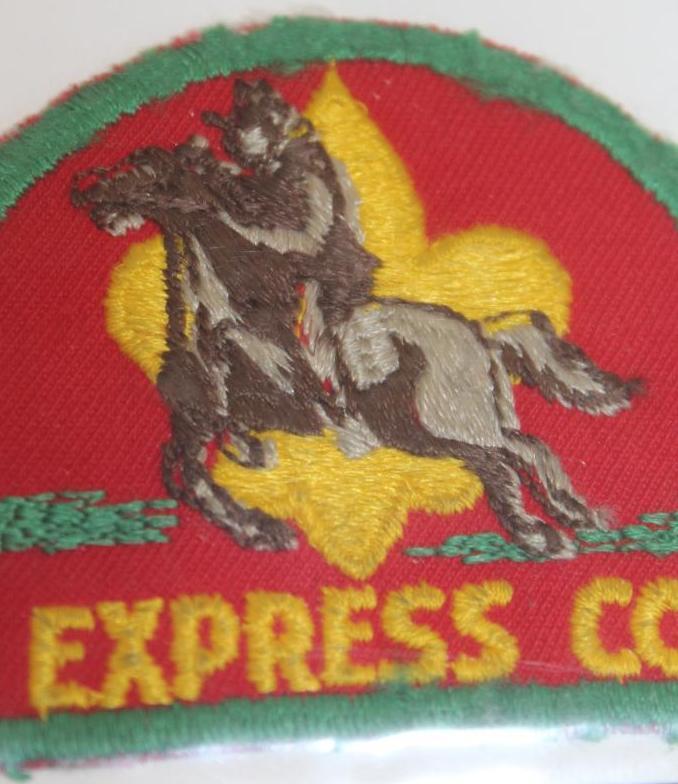 Collection of Pony Express Council Patches with 6 Additional District Name Patches