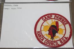 Three Early Camp Pawnee Patches Dated Pre-1954