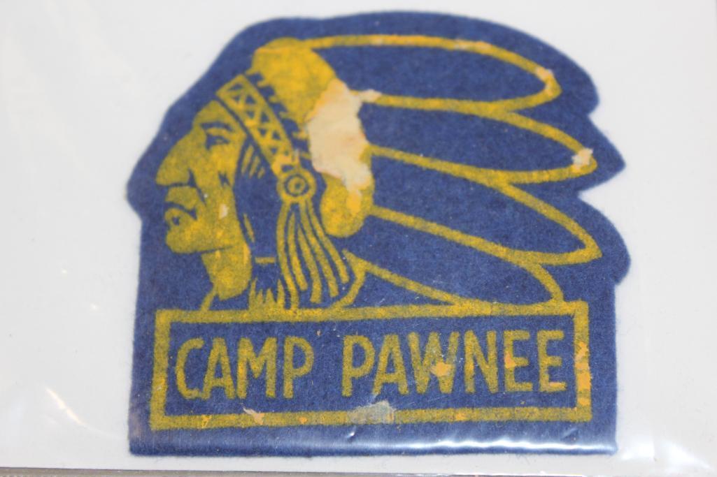 Three Early Camp Pawnee Patches Dated Pre-1954