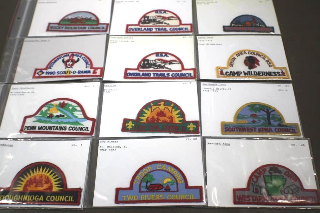Collection of 12 Vintage BSA Council Patches