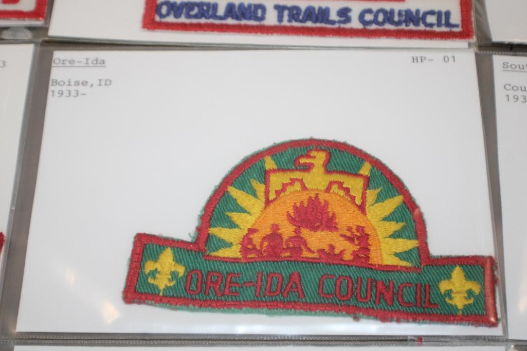 Collection of 12 Vintage BSA Council Patches