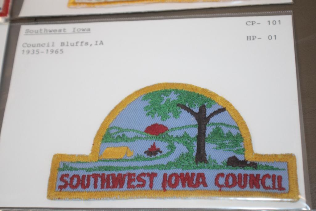 Collection of 12 Vintage BSA Council Patches