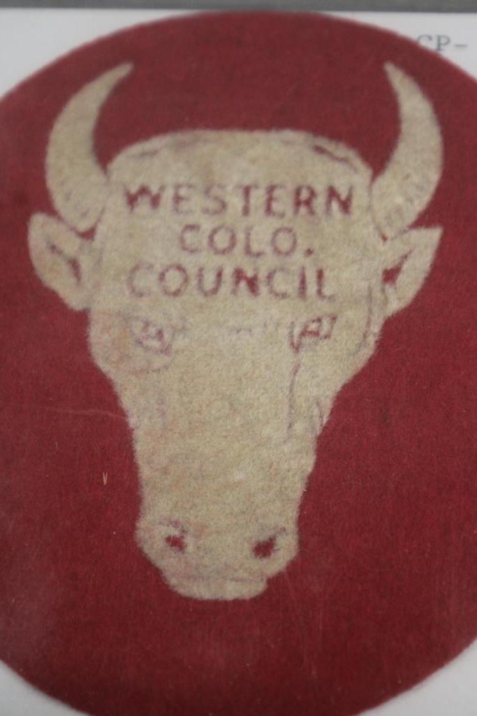 Early Felt Western Colorado Council Patch and Tree Planter Patch