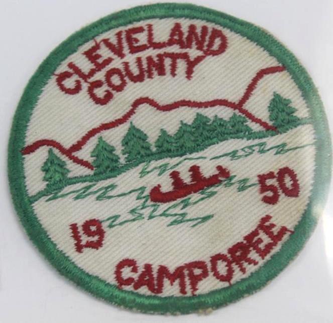 1950 Cleveland County Camporee Twill Patch