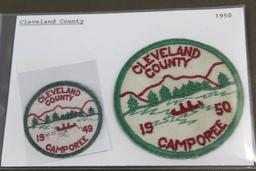 1950 Cleveland County Camporee Twill Patch