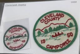 1950 Cleveland County Camporee Twill Patch