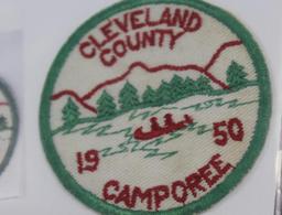 1950 Cleveland County Camporee Twill Patch