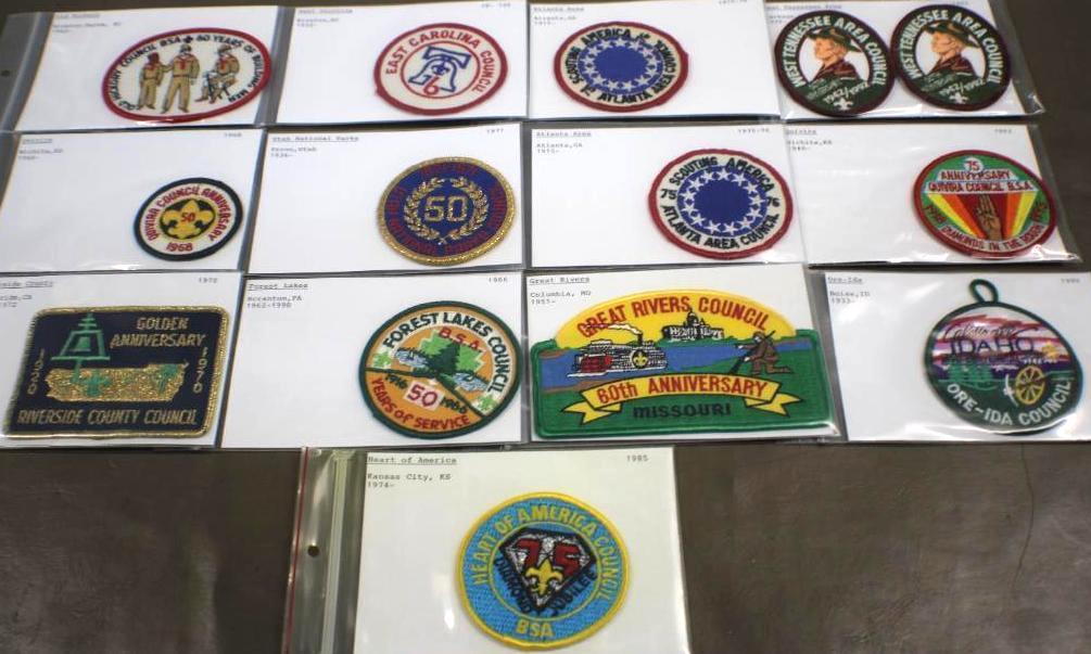 13 BSA Council Event Patches from 1960s-1990s