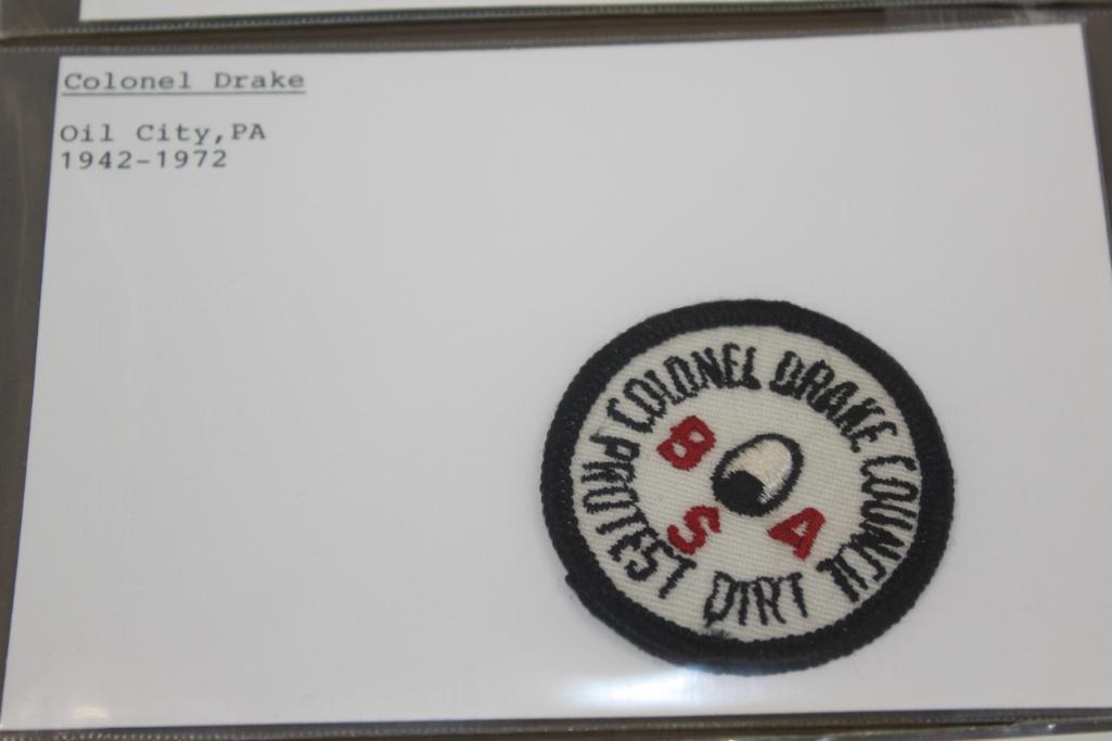 9 Small BSA Council Patches and Some Accessory Patches