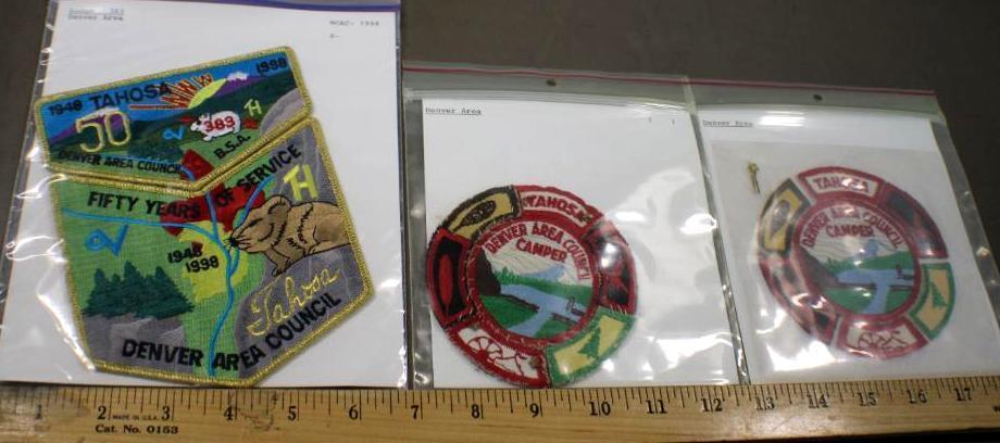 Three Sets Denver Area Council and Camper Patches