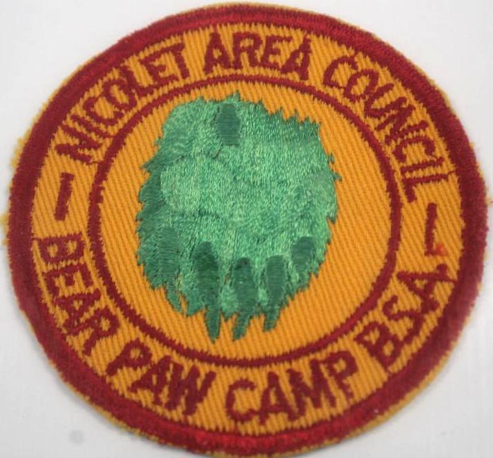 Six Soft Embroidered Twill BSA Camp Patches