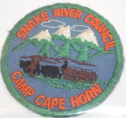 Six Soft Embroidered Twill BSA Camp Patches