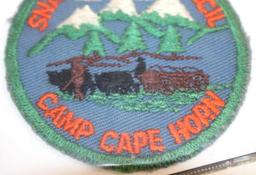 Six Soft Embroidered Twill BSA Camp Patches