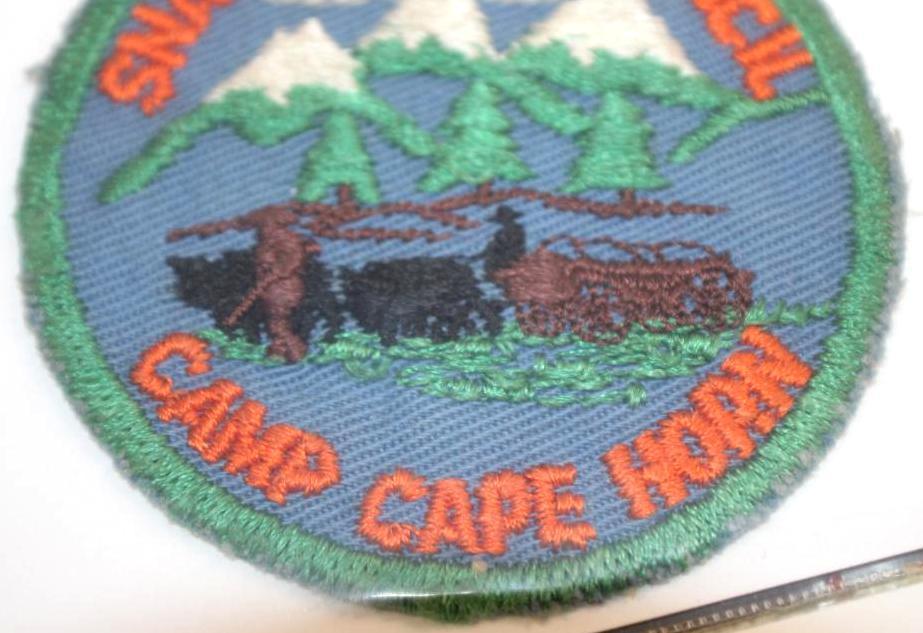 Six Soft Embroidered Twill BSA Camp Patches