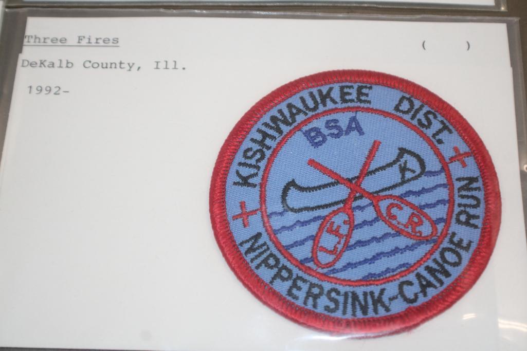 12 Mixed Canoe-Related BSA Badges