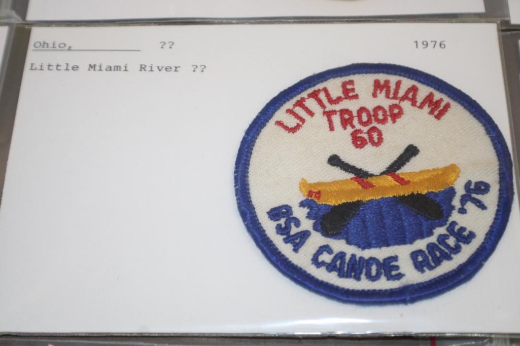 12 Mixed Canoe-Related BSA Badges