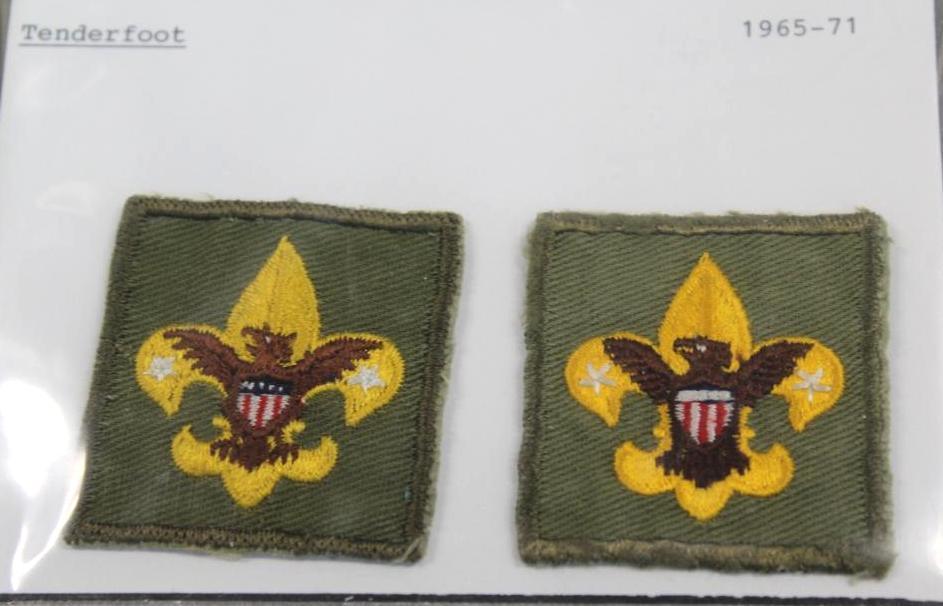 BSA First Class, Second Class, and Tenderfoot Patches