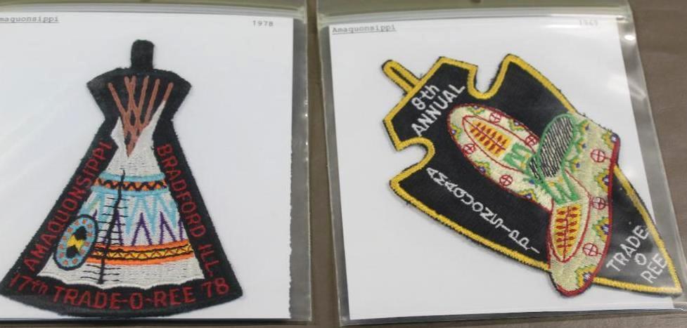Large 1969 Natokiokan and 5 Amaquonsippi Trade-O-Ree Event Patches
