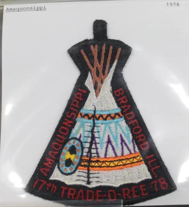 Large 1969 Natokiokan and 5 Amaquonsippi Trade-O-Ree Event Patches