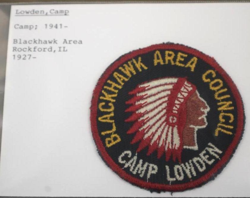 Three Early Undated BSA Blackhawk Area Camp Lowden Patches