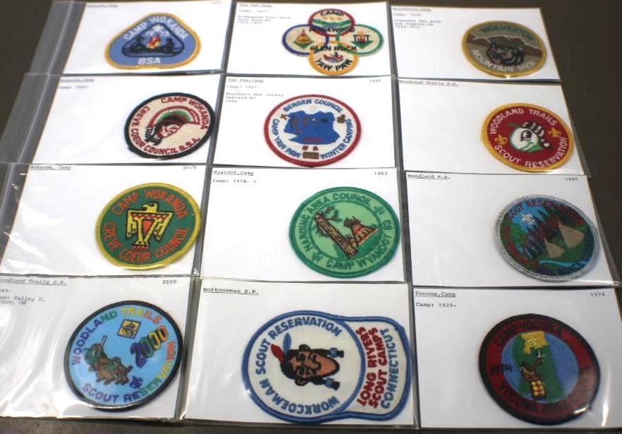 12 BSA Scouting Camp Patches