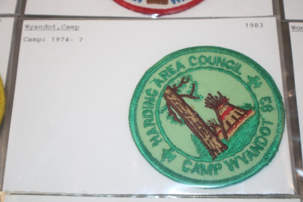 12 BSA Scouting Camp Patches