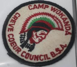 12 BSA Scouting Camp Patches