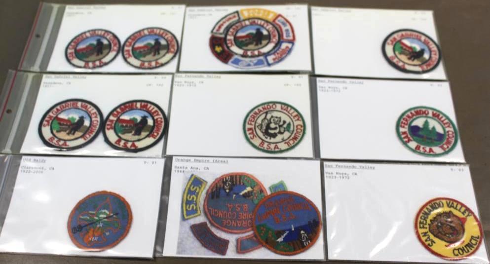 11 Early Californian Council Patches and Accessory Patches