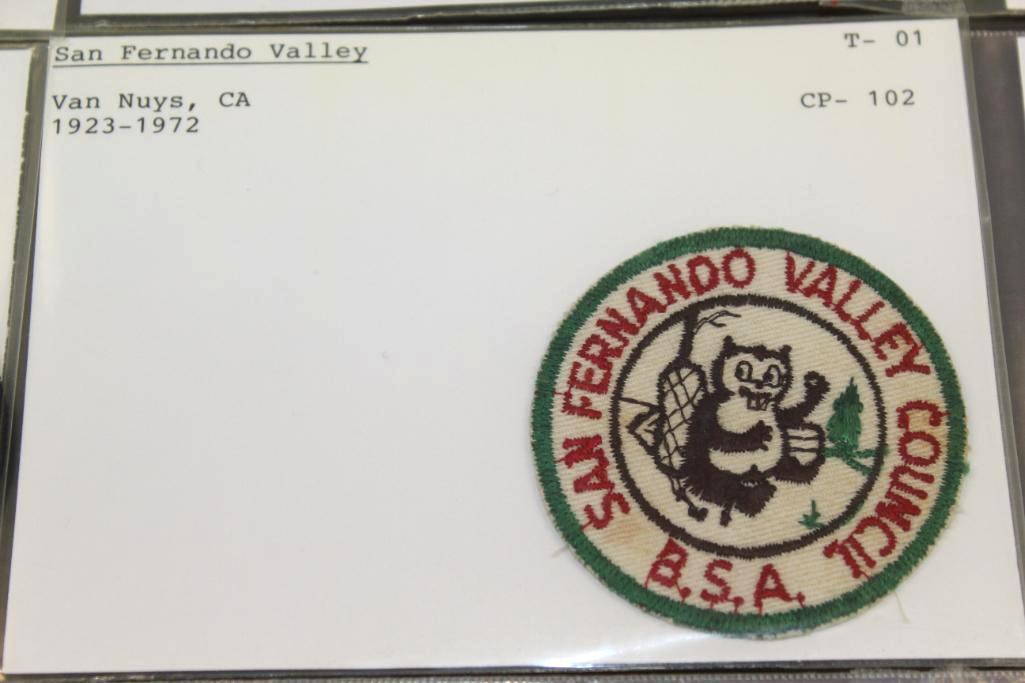 11 Early Californian Council Patches and Accessory Patches