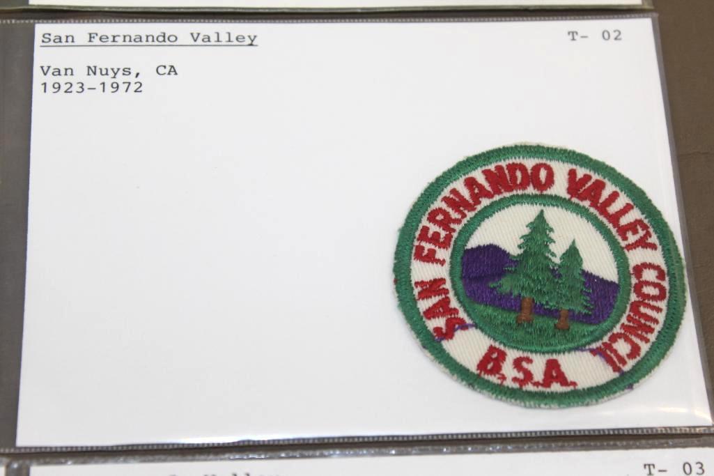 11 Early Californian Council Patches and Accessory Patches