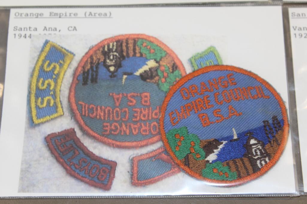 11 Early Californian Council Patches and Accessory Patches