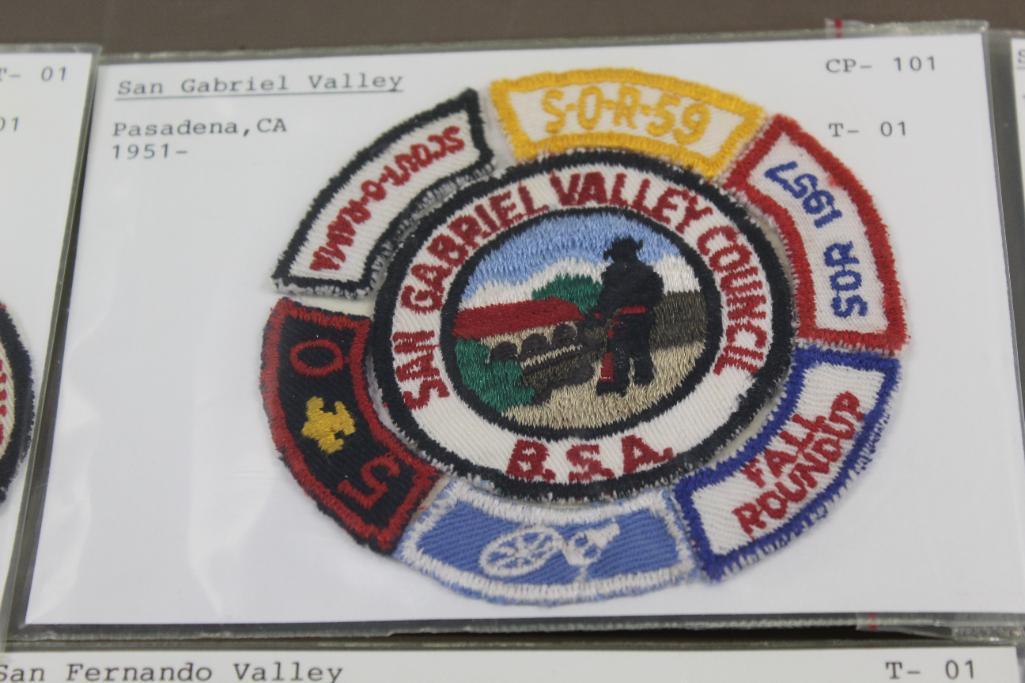 11 Early Californian Council Patches and Accessory Patches