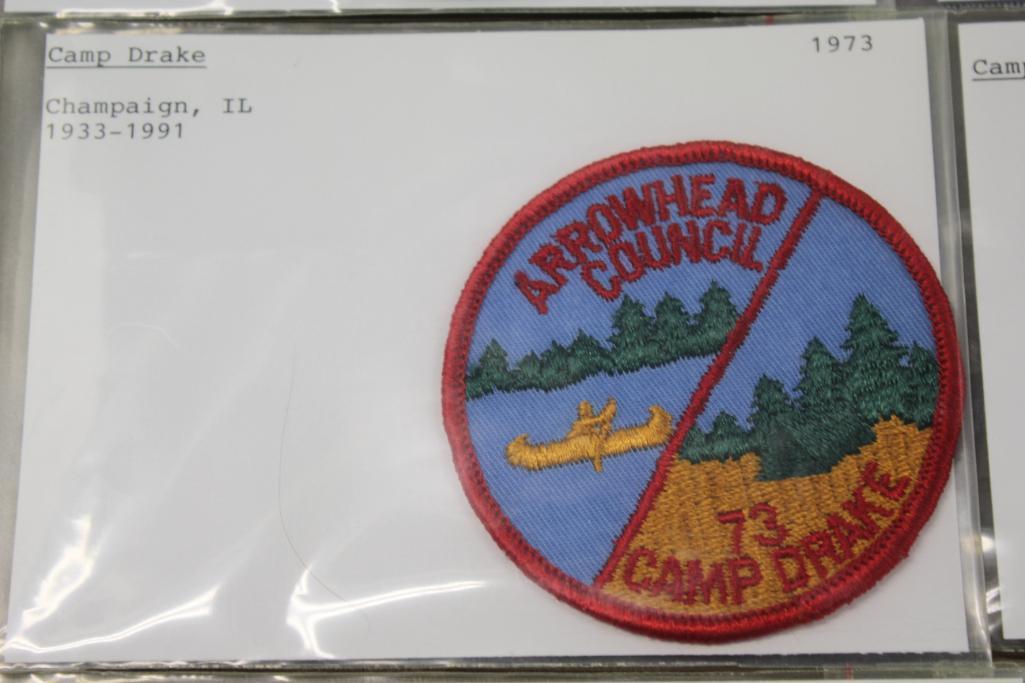 12 Mixed BSA Regional Camp and Council Patches