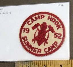 Camp Hook 1952 Summer Camp Twill Patch