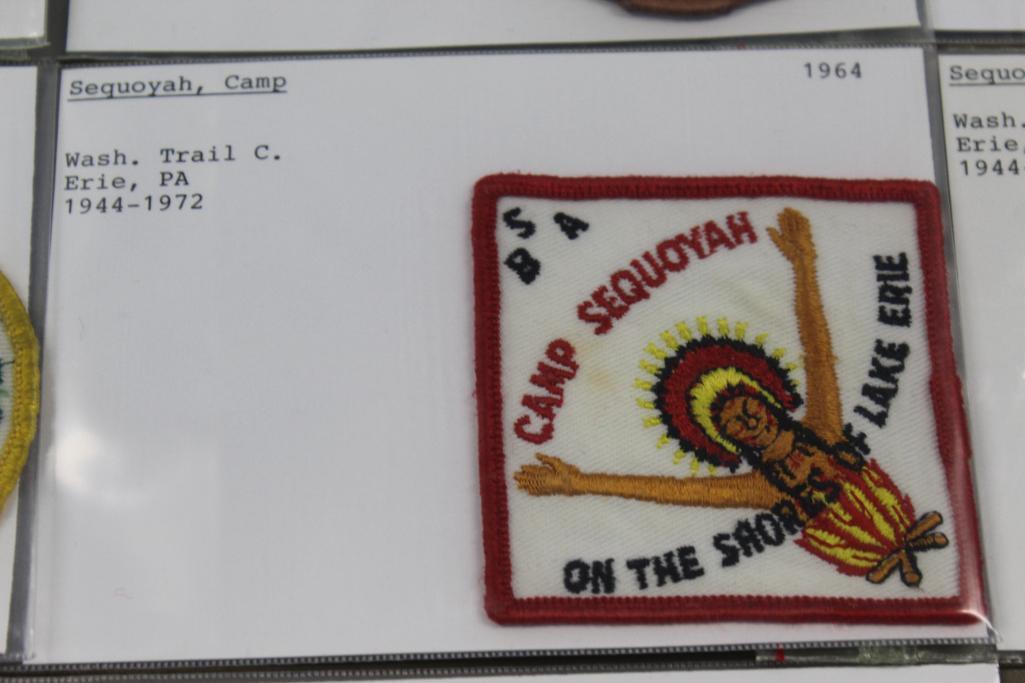 Ten Camp Sequoyah Patches Dated 1951-1971